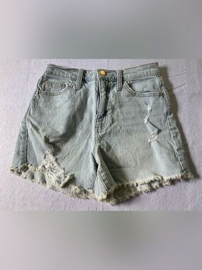 Universal Thread Light Blue Distressed Jean Shorts